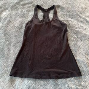 Lululemon‎ Athletica Black Racerback Fitted Tank Top